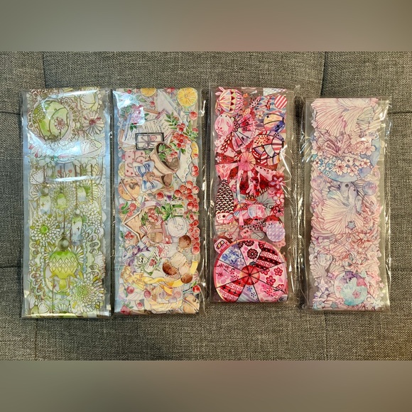 Waterproof PET Tape cute, lovely,Flower, journal sticker, Notebook, hand account - Picture 2 of 6